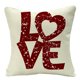 thumbnail image 1 of Fiudx Ofertas Flash Del Día Funda De Almohada De Lino Para Decoración Del Hogar Con Tema Del Día De San Valentín A Cuadros, Funda De Cojín Para Sofá, 1 of 1