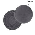 thumbnail image 1 of 2X Stool Cover Bar Supplies Dustproof Craftsmanship Colorful Fashionable Chair Covers Fine Workmanship Handily Install Party Accessories Exquisite Gray L, 1 of 9