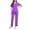 Purple, variant on MLQIDK Black Scrubs Sets for Women Plus Size Nurse Uniforms Petite V-Neck Scrub Pants and Tops Medical Scrubs Scrub Joggers with Pockets Black S