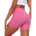 thumbnail image 3 of Cadmus Womens High-Waist Stretch Yoga Shorts Ultra Soft Naked Feeling Workout Shorts with Lycra Fabric for Running & Gym, 3 of 11
