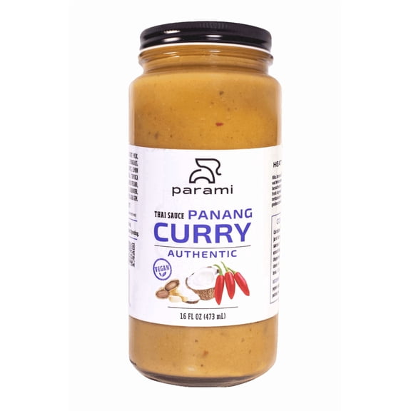 Parami Thai Curry Gluten Free  Peanut Curry Sauce, 16 oz Jar
