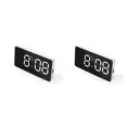thumbnail image 3 of Toystoory Alarma digital LED Reloj de pantalla grande electrónico Modo de atenuación Calendario ajustable Pantalla Relojes Sala de estar Blanco Type1 NO1, 3 of 6