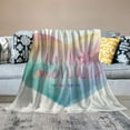 thumbnail image 2 of Autua Rainbow Heart Warm Lightweight Blanket Soft Fleece Blankets All Seasons Exquisite Gifts 60x80in, 2 of 6