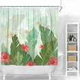 thumbnail image 1 of SUMAX1989 Tropical Leaves Plant Shower Curtain Green Leaf Bathroom Decor Shower Curtains for Bathroom Shower Curtain with 12 Hooks 60×72", 1 of 7