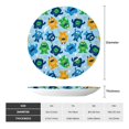 thumbnail image 2 of Honeii Cartoon Monster Print Elegant Bone China Decorative Plate, Porcelain Plate,Art Crafts,Ceramic Ornaments for Home Office Wall Decor-7in, 2 of 6