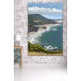 thumbnail image 2 of Mendocino, California, Coast Scene (36x54 Giclee Gallery Art Print, Vivid Textured Wall Decor), 2 of 3