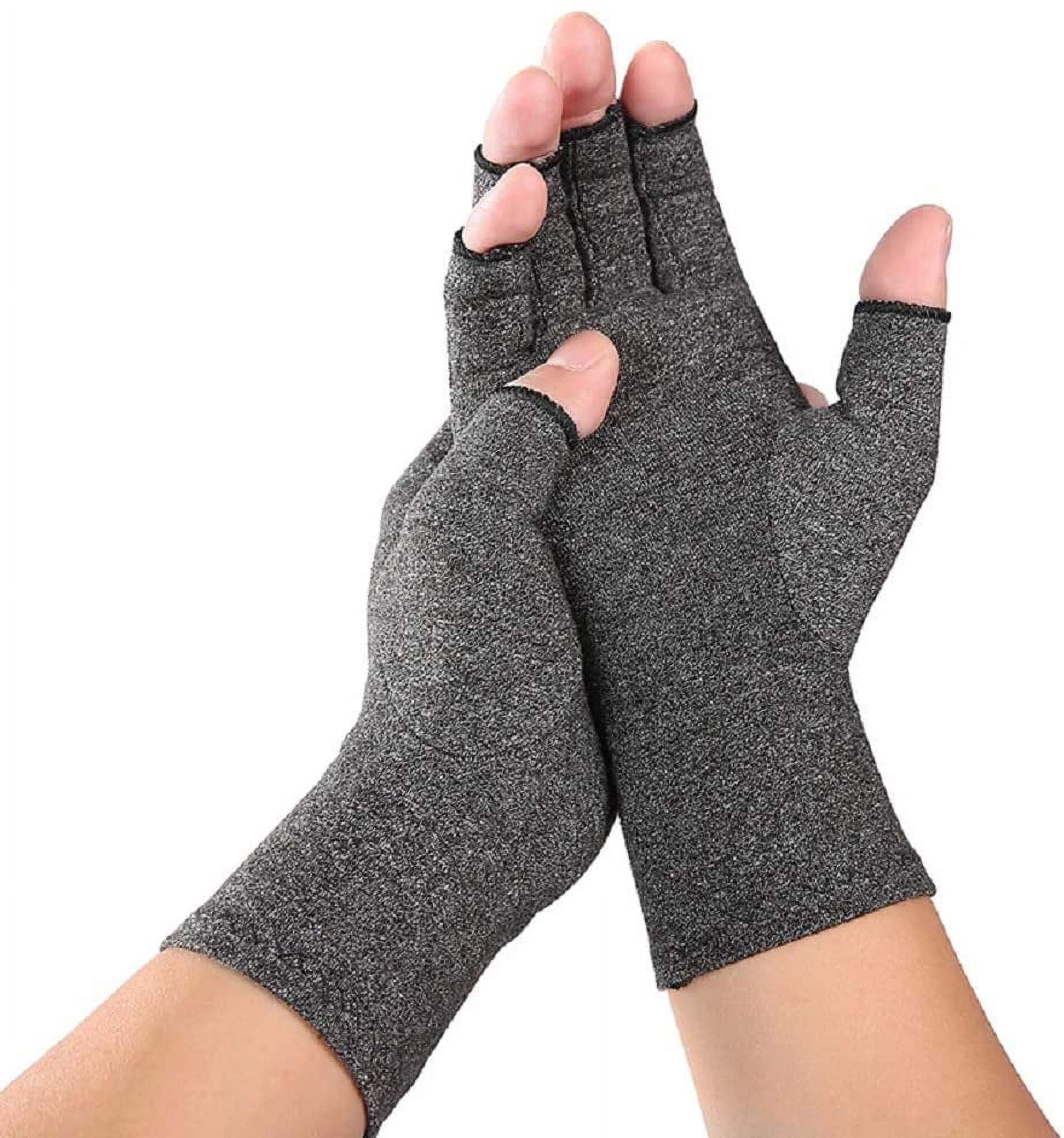Guantes Antiartritis Sin Dedos - Alivio Del Dolor, Compresión Suave, Talla Única