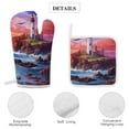 thumbnail image 4 of Ocean Lighthouse Insulated Gloves And Pot Mats (four Piece Set), 4 of 6