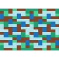 thumbnail image 1 of Ahgly Company Machine Washable Indoor Rectangle Transitional Purple Area Rugs, 6' x 9', 1 of 7