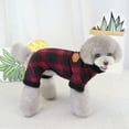 thumbnail image 4 of kladzum Dog Sweaters Dog Warm Shirt Plaid Four-Legged Clothing Fall and Winter New Clothing, Dog Sweaters, Small Dog Coat Warm Sweartershirts, 4 of 6