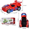 thumbnail image 2 of KEINXS Transforming Dinosaur LED Car | T-Rex Toys With Light Sound | Electric toy |, 2 of 7