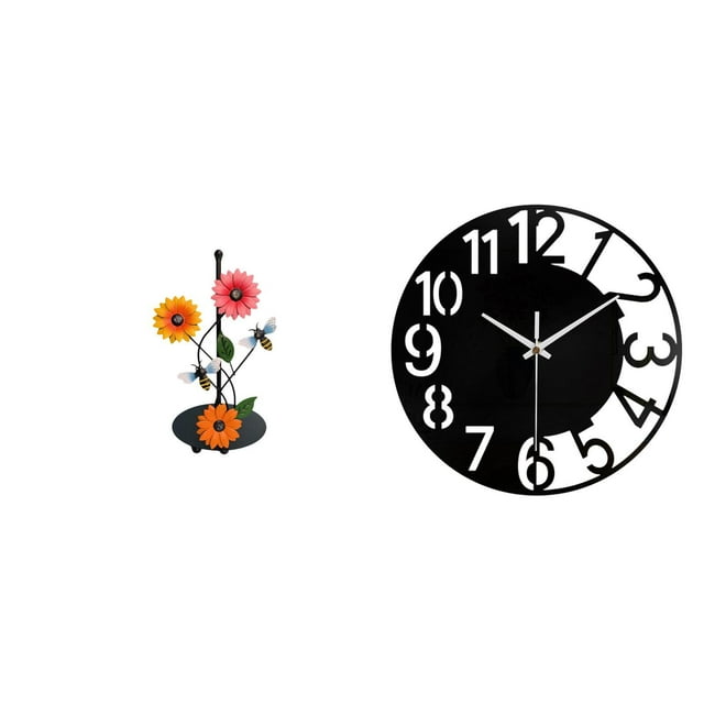 Soporte de papel higiénico,Soporte para toallas de papel de encimera,Reloj de pared grande,Reloj de pared acrílico silencioso y moderno,Reloj de pared grande para oficina,silencioso,fácil de