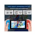 thumbnail image 4 of For Switch Controller, Wireless Controller Compatible for Nintendo Switch/OLED/Lite with 6-Axis Gyro Sensor/Double Vibration/Wake-up/Screenshot Controller Switch with Wrist Strap Red and Blue, 4 of 7