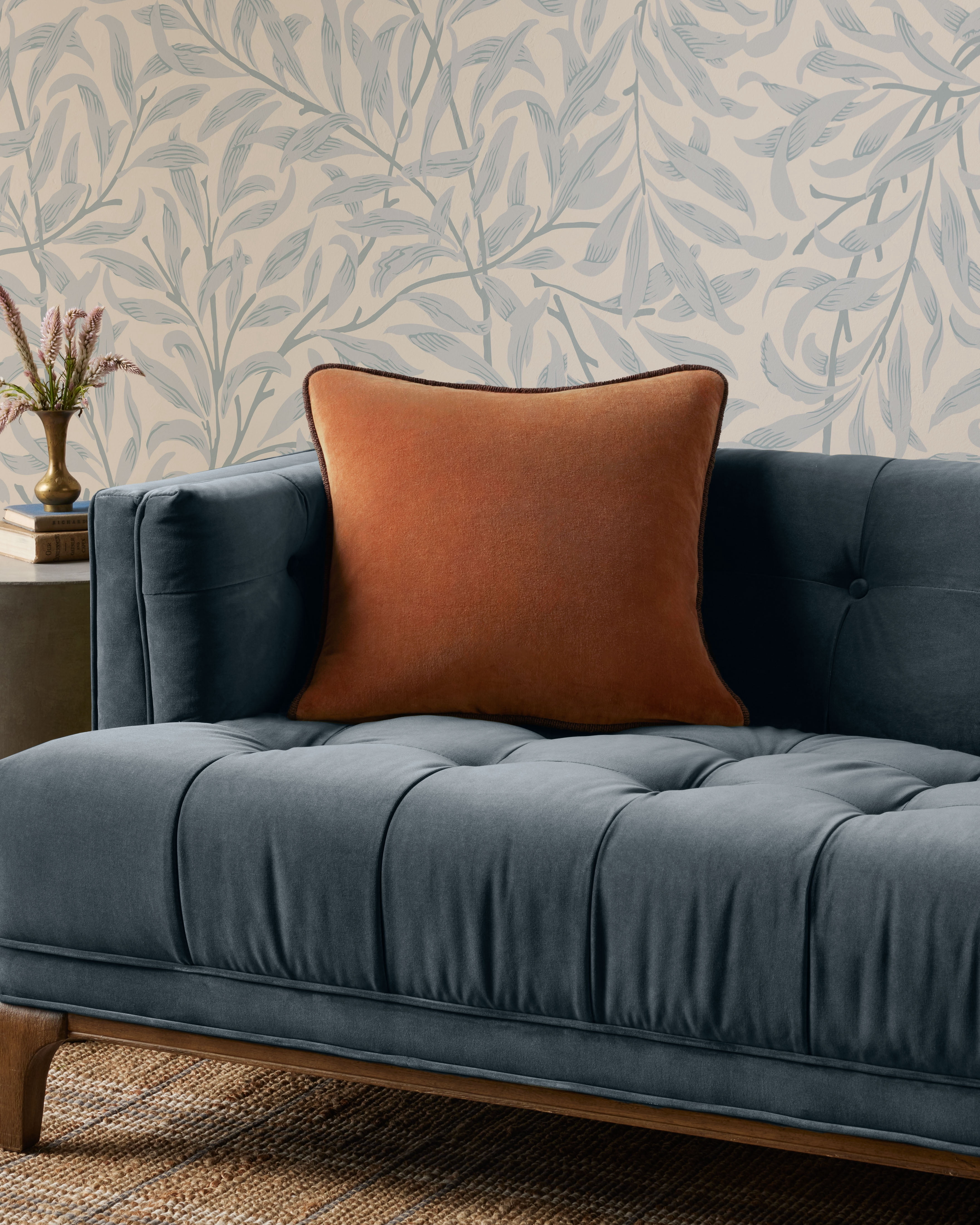 Chris Loves Julia x Loloi Liza Rust 18'' x 18'' Decorative Pillow