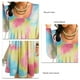 thumbnail image 4 of Vestido Tie Dye Mujer Suelto Casual Poliéster Cuello Redondo Manga Larga Ropa De Otoño Amarillo M, 4 of 5