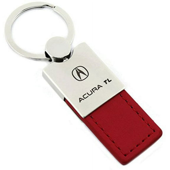 Acura TL Keychain & Keyring - Duo Premium Red Leather