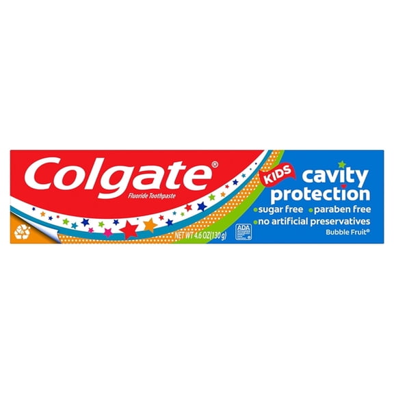 Colgate Kids Toothpaste Cavity Protection, Bubble Fruit, 4.6 oz..