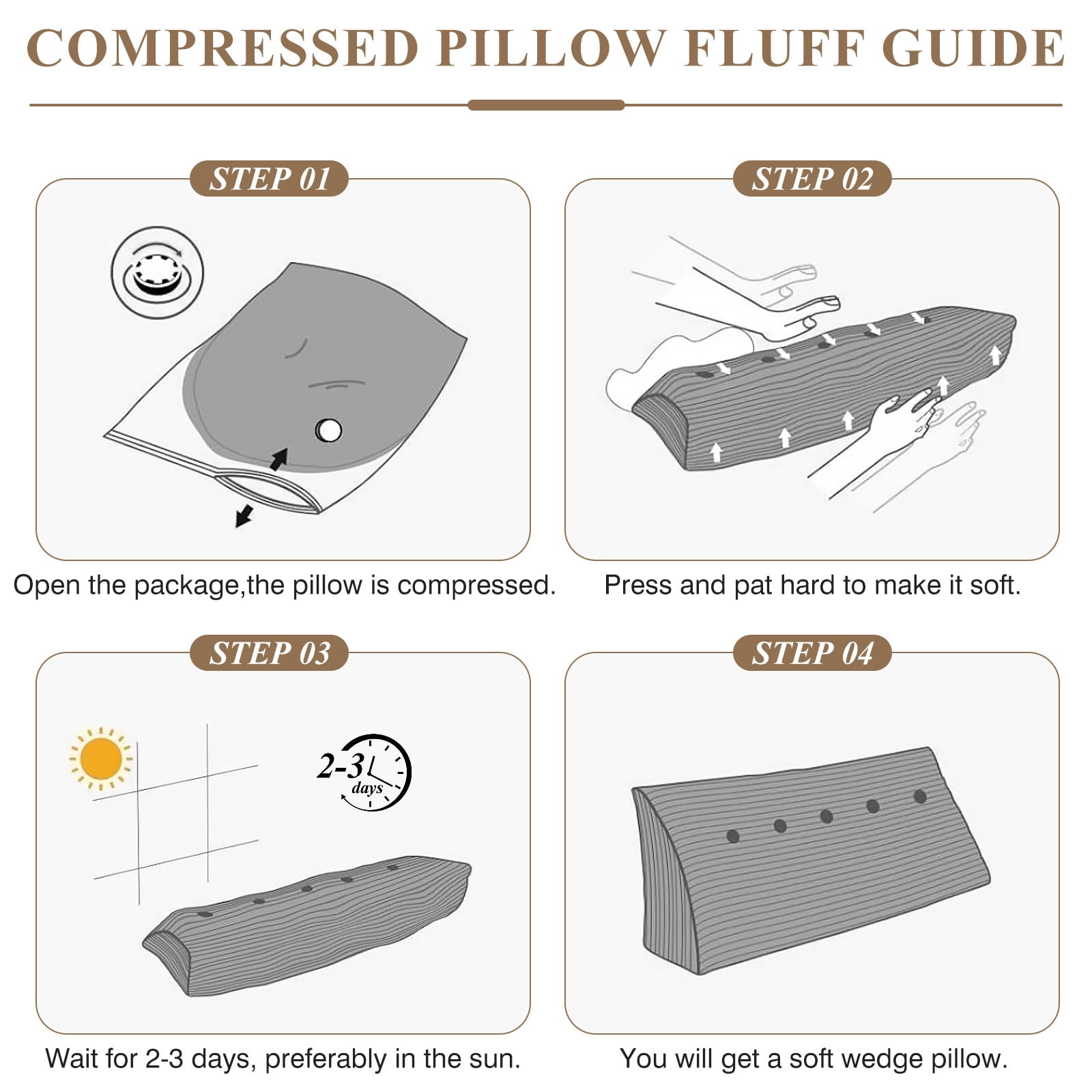 ANMINY Soft Fleece Headboard Pillow - High Elastic Pearl Cotton Filling, Removable Cover, Side Pocket, Ideal for Bed & Sofa Back Support