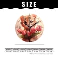 thumbnail image 2 of 10 Inch Wall Clock Battery Operated Silent Clock Decorative for Office, Kitchen, Outdoor, Living Room，Cat Kitten with Flower Beautiful, 2 of 4