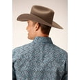 thumbnail image 2 of Roper Mens Long Sleeve Snap Peacock Paisley Western Shirt, 2 of 3