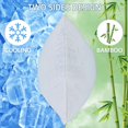 thumbnail image 2 of Cooling Pillow BETU de espuma viscoelástica tamaño queen con funda de almohada, 2 of 8