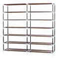 thumbnail image 5 of Tcbosik 7-Tier Shoe Rack, Shoe Storage Organizer with Non-Woven Fabric Cover and Steel Tube, Portable Shoe Shelf for Living Room, Entryway, Hallway, Foyer, Easy Assembly, Dark Brown, 5 of 6