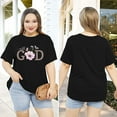 thumbnail image 6 of XCHQRTI Christian Shirts for Women Plus Size Tshirts Cross Faith Shirt Short Sleeve Oversized Graphic Tee, 6 of 11