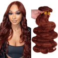 thumbnail image 1 of Hair Bundles DiexRlamx, marrón rojizo, ondulado, 45-55 cm, 300 g, 1 of 7