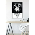 thumbnail image 5 of NBA Brooklyn Nets - Logo 21 Wall Poster with Wooden Magnetic Frame, 22.375" x 34", 5 of 6