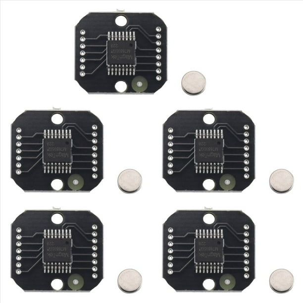5X Módulo Codificador Magnético MT6835 PWM/SPI Motor Sin Escobillas el Codificador de 21 Bits Puede Reemplazar AS5048