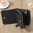 thumbnail image 3 of Short Coin Purse Solid Leather Women Card Holder Small Zipper Female Clutch, 3 of 6