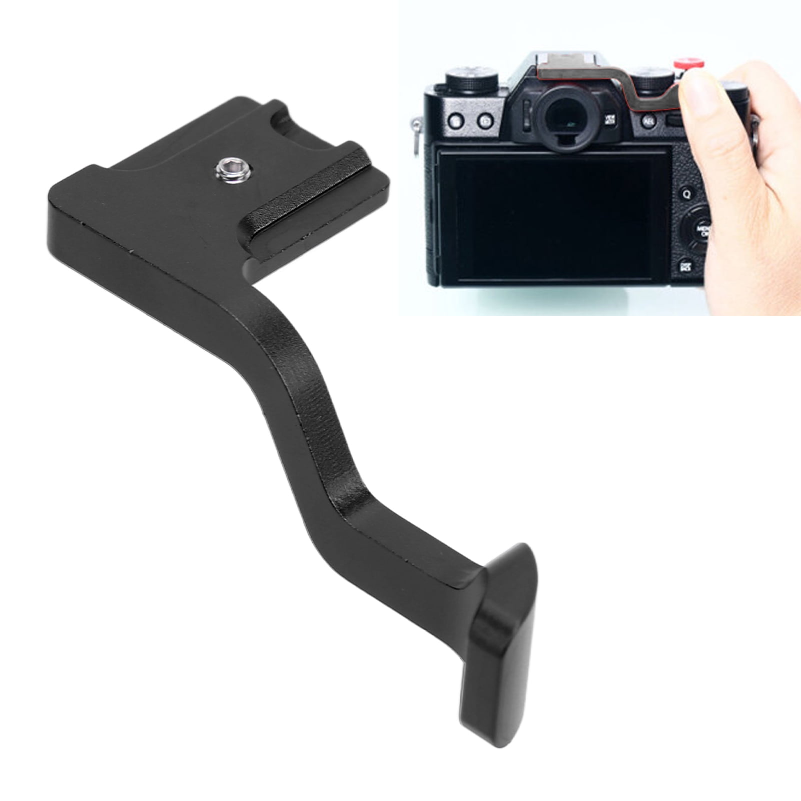 for Fuji X T10 X T20 Thumb Grip, Hot Shoe Rest Hand Grip, Metal