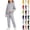 #01-Light Gray, variant on Girls 2 Piece Pullover Hoodie and Sweatpants Set Solid Color Long Sleeve Outfit with Kangaroo Pocket for Cozy Fall Winter School Daily Wear