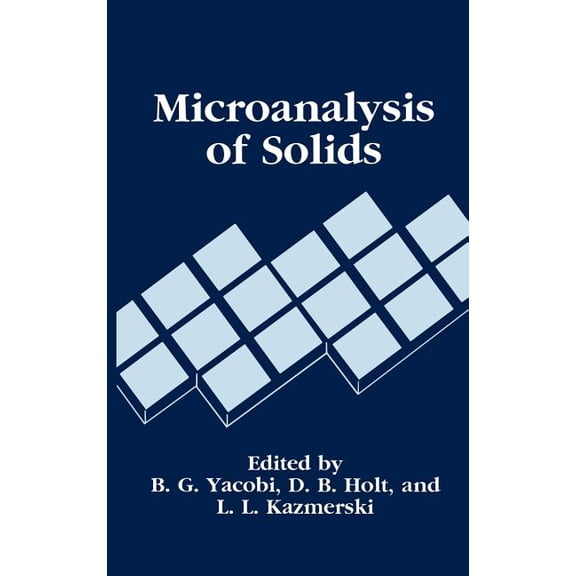 Microanalysis of Solids, (Hardcover)