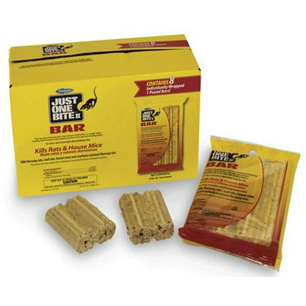 Just One Bite Rat and Mouse Bait, 8 bars/box - Walmart.com - Walmart.com