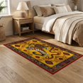 thumbnail image 2 of ODIKA Tibetan Coiled Tiger Snake Folk Southwestern Battle Martial Motif Easy Care Kids Safe for Small Living Room, Playroom, Bedroom, 2 of 7