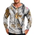 thumbnail image 2 of GrmtClth Mens All Year Camouflage Knit Hooded Sweatshirt Cozy Adjustable Hood Leisure Pullover Drawstring Kangaroo Pocket Loose Fit Loungewear Winter Daily Commute Street Outfit, 2 of 8