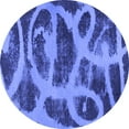 thumbnail image 1 of Ahgly Company Machine Washable Indoor Round Persian Blue Bohemian Area Rugs, 8' Round, 1 of 4