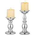thumbnail image 1 of Candelabro de columna metal plateado 2 piezas YUANXCMXG, 1 of 5
