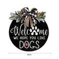 thumbnail image 2 of Welcome Sign Front Door Round Sign Hanging Welcome Sign for Farmhouse Porch Front Door Decoration, 2 of 9