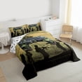 thumbnail image 3 of Homewish Abstract Camo Gamer 3-Piece Full Size Comforter Sets For Kids Teens Adults,Video Game Bedding Comforter Set,Black Green Camouflage Lightweight Bedding Sets,Super Cozy Room Decor,Reversible, 3 of 8