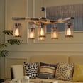 thumbnail image 7 of 6-Light Retro Wooden Chandelier Island Light Rustic Pendant Ceiling Lamp Fixture, 7 of 7