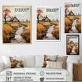 thumbnail image 4 of Designart "Nostalgic Rural Scenes In Neo-Impressionism" Countryside Floater Framed Wall Art Prints, 4 of 5