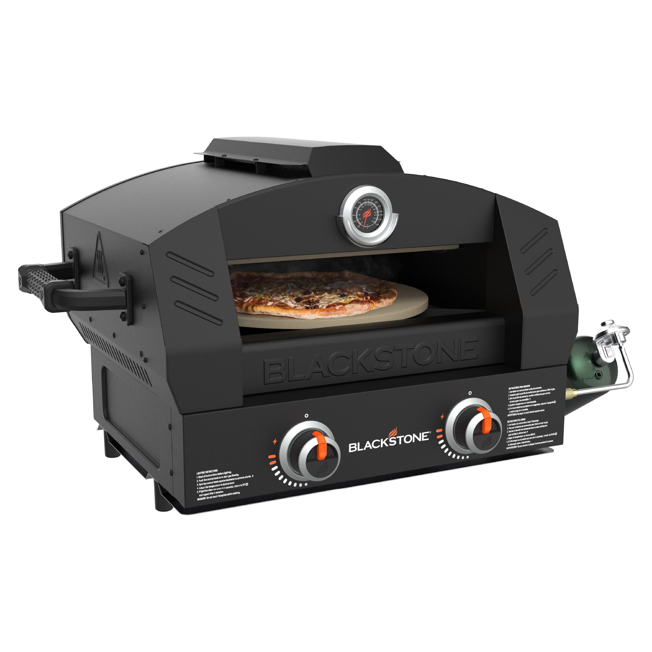Blackstone Tabletop Propane Pizza Oven with Two 15" Cordierite Stones