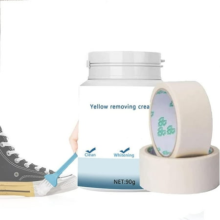 

Sneaker Cleaner Kit Shoes Whitening Cleansing Gel with Making Tape Remove Yellow Edges and Stains for All Types of Shoes(1 Set)