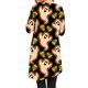 thumbnail image 4 of Moda mujer otoño cuello redondo estampado a cuadros suelto cómodo vestido de manga larga con botones Pompotops hdfakjf3476, 4 of 7