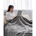 thumbnail image 4 of MaxKare Electric Heated Twin Sized Blanket 213 x 157 cm Microplush Full Body Blanket with Auto-Off, 4 Heating Levels for Home, Office, Bed, Sofa (Grey), 4 of 6