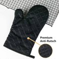 thumbnail image 5 of Oven Mitts, Lightweight And Easy To Clean, Soft Cotton Lining For Optimal Comfort, Heat Resistant Up To 240°C (464°F), Non-Slip Texture, Flame, 5 of 5