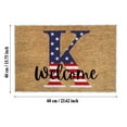 thumbnail image 3 of Utoimkio 4th of July Patriotic Welcome Door Mat Independence Day Decorations Doormat,Funny Letter A-Z Welcome Entryway Rug,Non-Slip and Washable Door Mat for Front Door Outside Entry Floor, 3 of 4