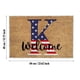 thumbnail image 4 of Felpudo con letras patrióticas para el 4 de julio, alfombra de entrada, felpudo de bienvenida con bandera estadounidense, decoración patriótica y antimanchas, felpudo de bienvenida para exteriores., 4 of 4